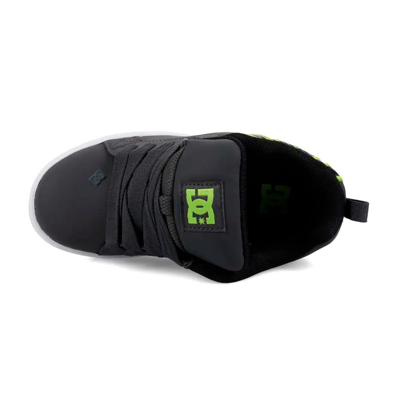 ZAPATILLAS NIÑO DC SHOES URBANO GRIS COURT GRAFFIK CUERO - 3