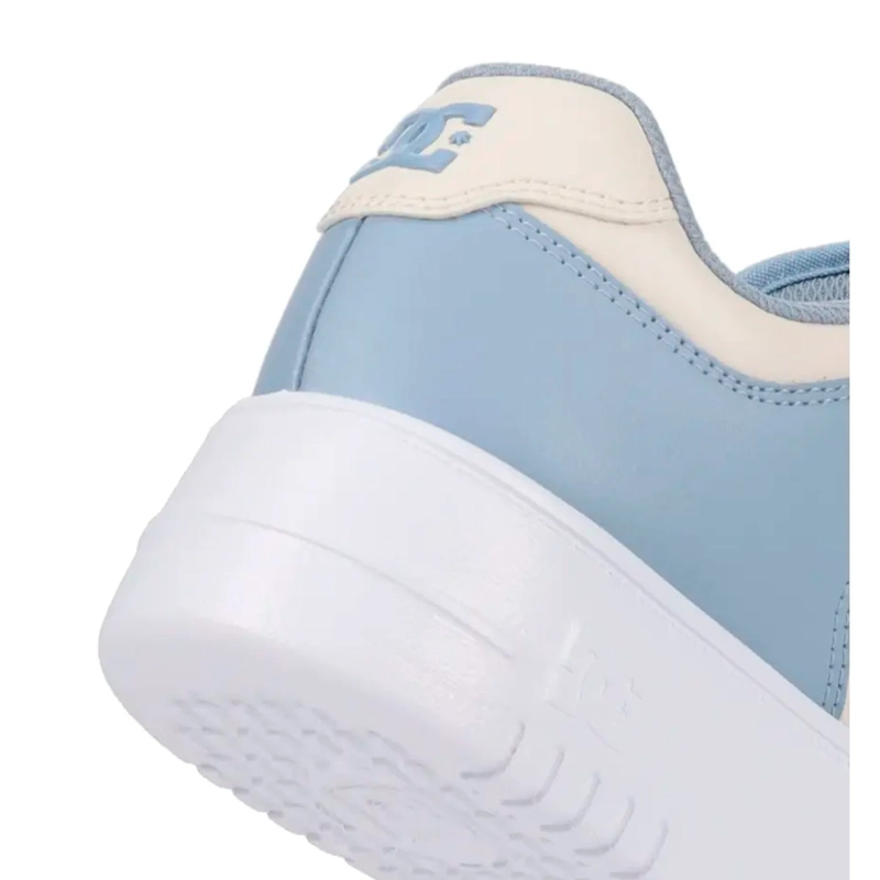 ZAPATILLAS MUJER DC SHOES URBANO BLANCO MANTECA 4 PLATFORM CUERO - 4