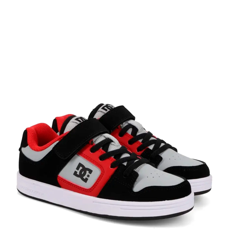 ZAPATILLAS NIÑO DC SHOES URBANO NEGRO MANTECA 4V CUERO - 1