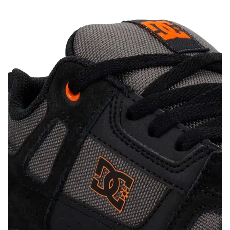 ZAPATILLAS NIÑO DC SHOES URBANO GRIS STAG CUERO - 4