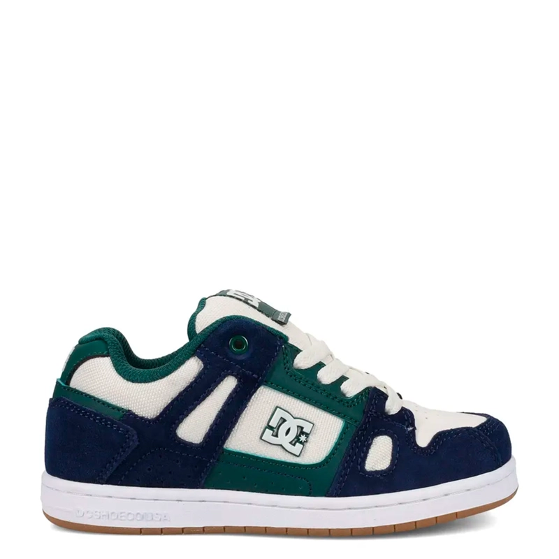 ZAPATILLAS NIÑO DC SHOES URBANO AZUL STAG CUERO - 1