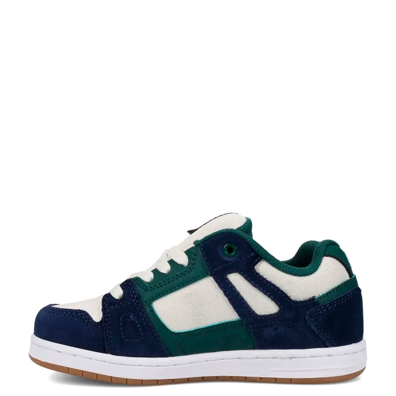 ZAPATILLAS NIÑO DC SHOES URBANO AZUL STAG CUERO - 2