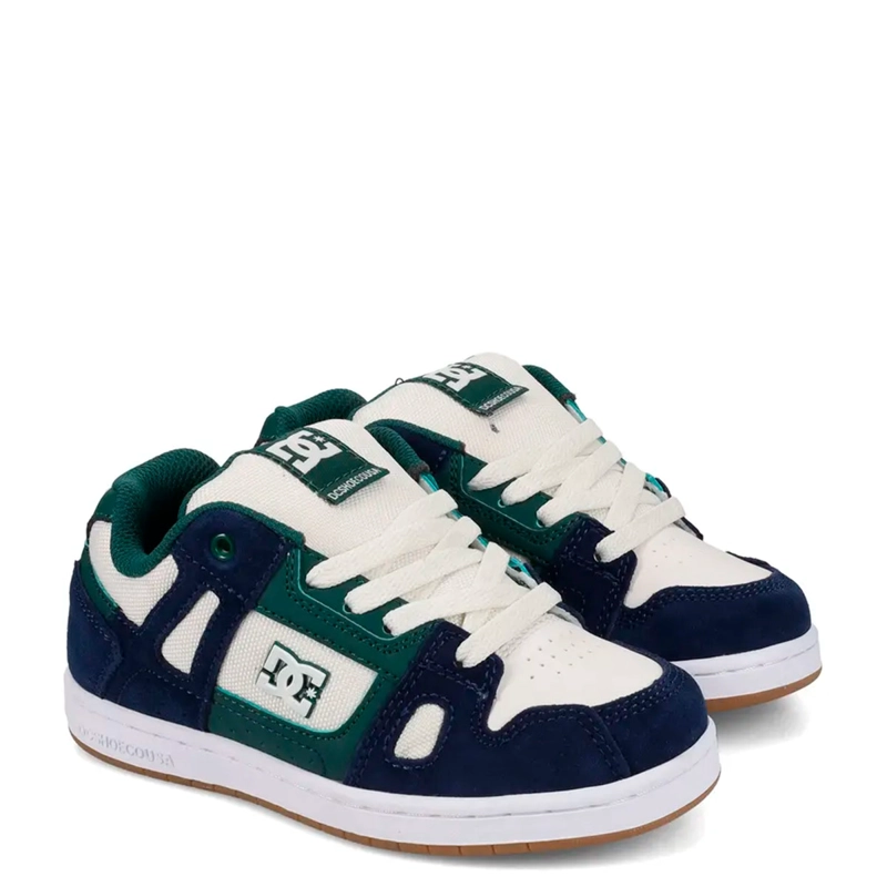 ZAPATILLAS NIÑO DC SHOES URBANO AZUL STAG CUERO - 3