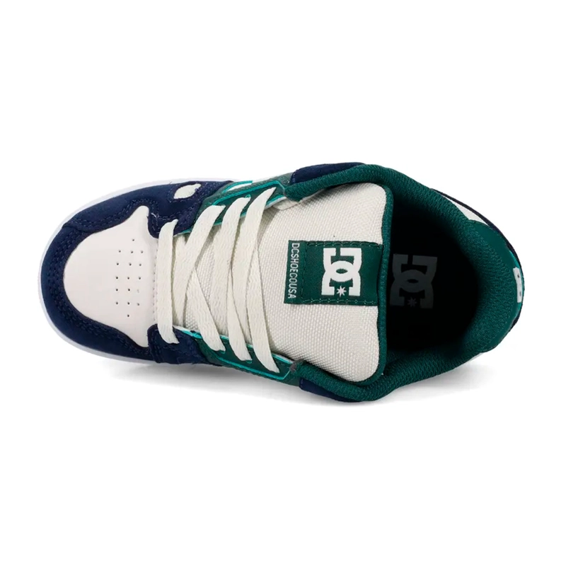 ZAPATILLAS NIÑO DC SHOES URBANO AZUL STAG CUERO - 4