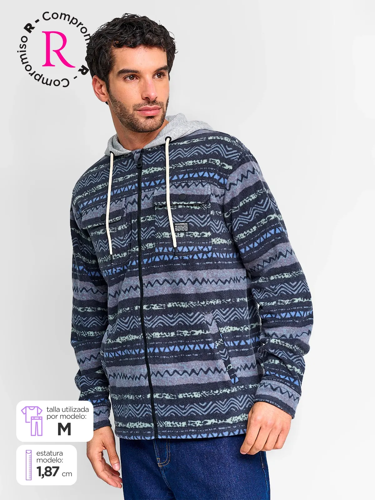 CHAQUETA HOMBRE CLOUDBREAK FULL ZIPPER HOODIE - 1