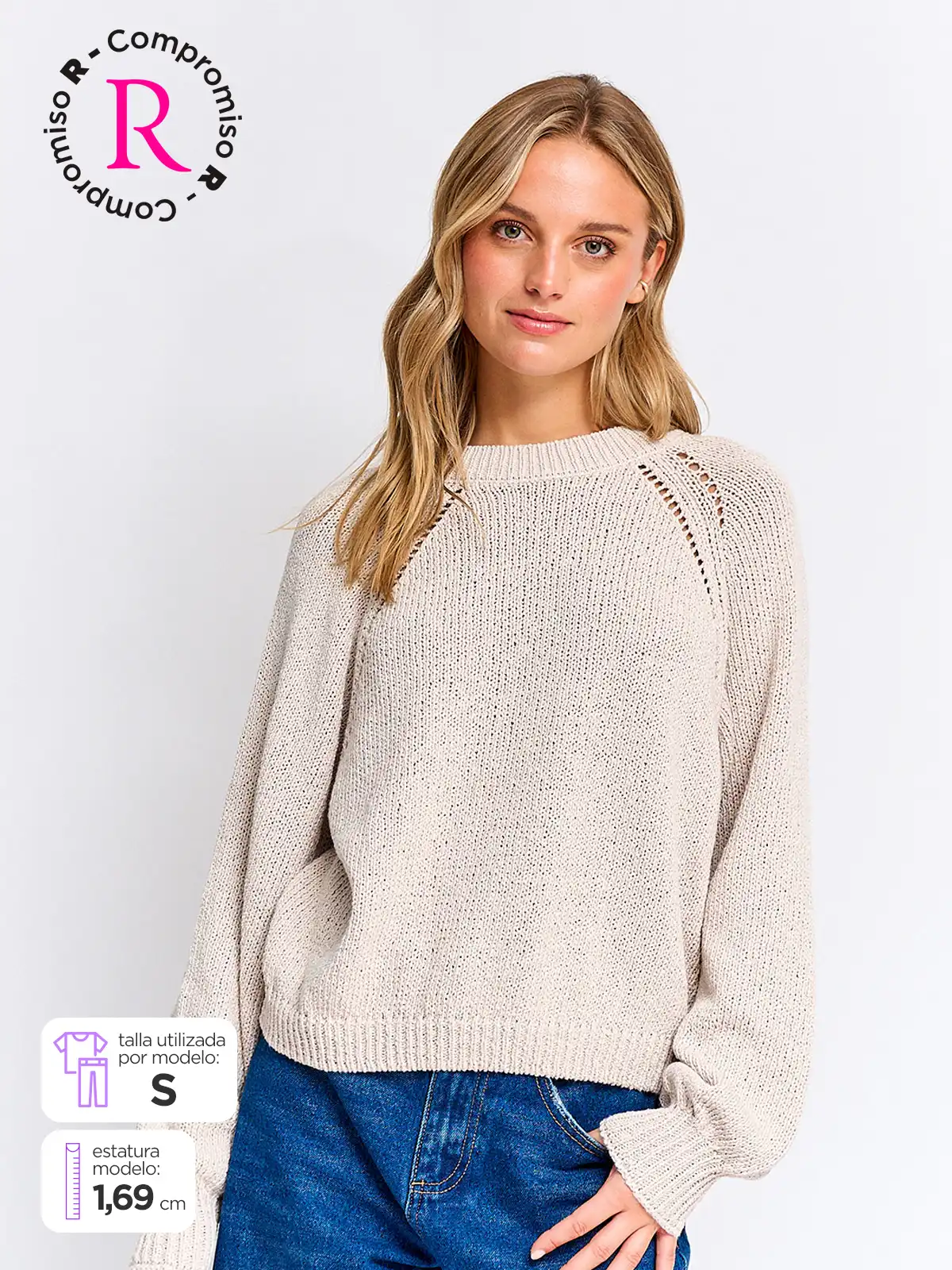 INDEX SWEATER MUJER INDEX MANGA LARGA BÁSICO