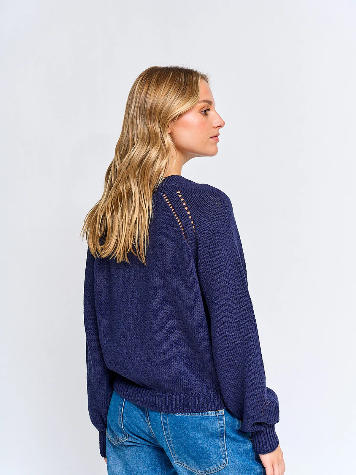 SWEATER MUJER INDEX MANGA LARGA BÁSICO - 2