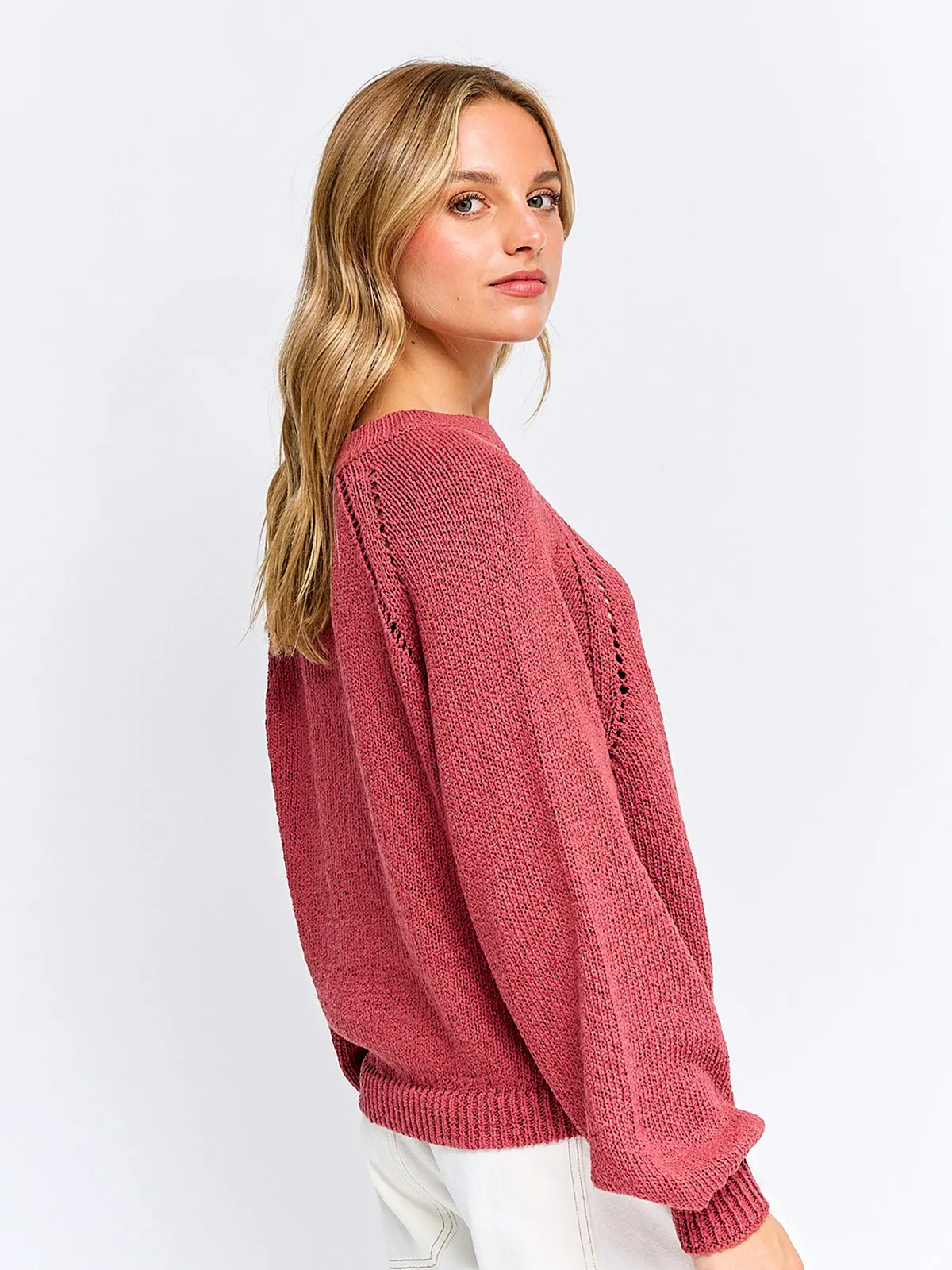 SWEATER MUJER INDEX MANGA LARGA BÁSICO - 2