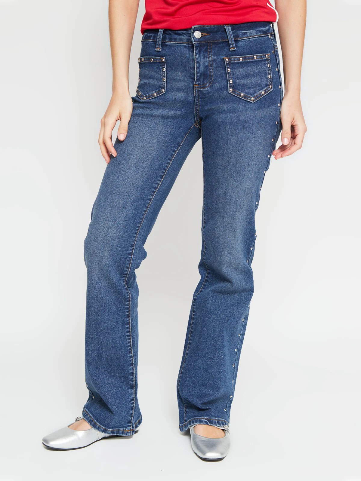 JEANS MUJER INDEX ALGODÓN TACHAS - 3
