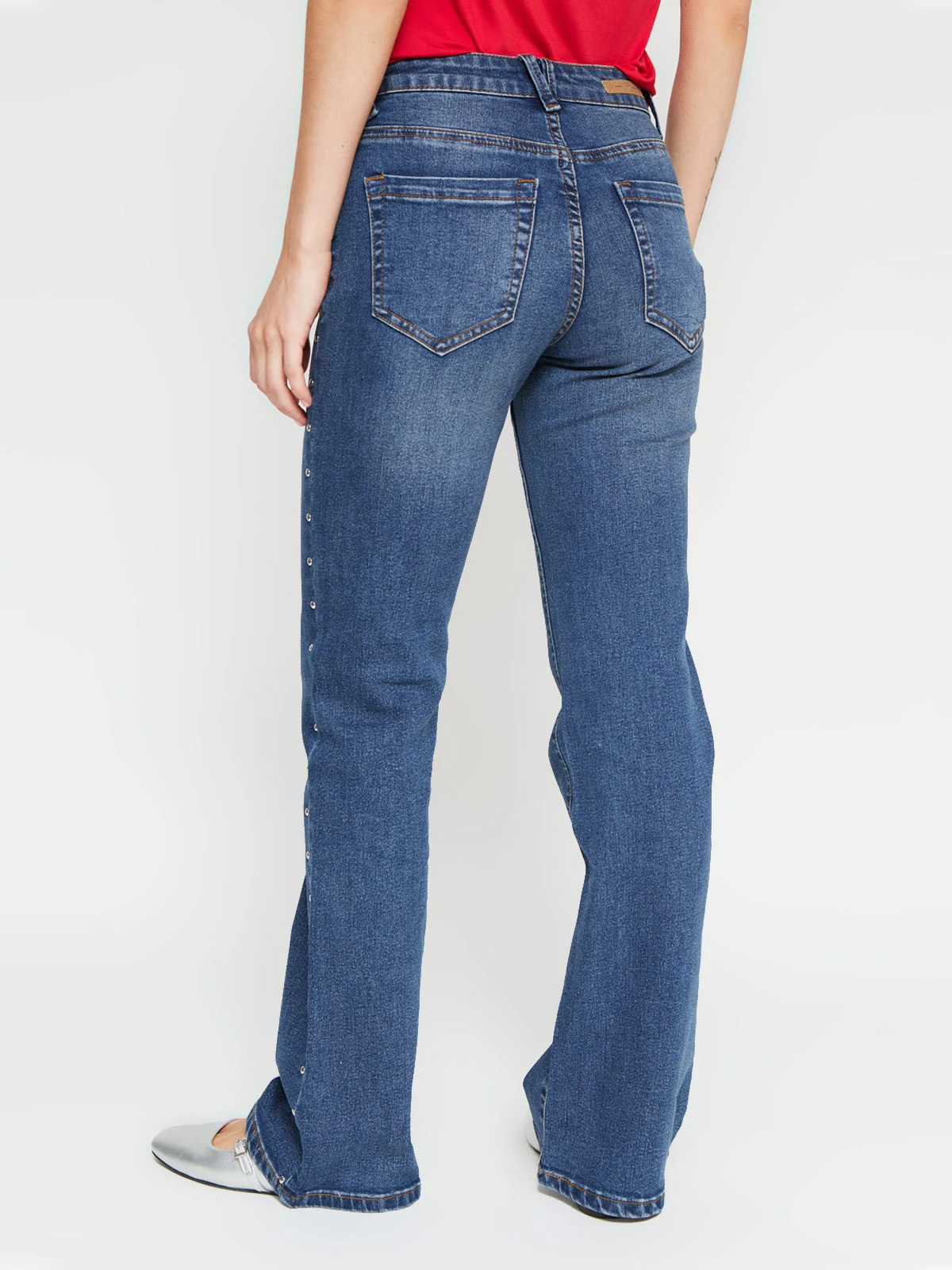 JEANS MUJER INDEX ALGODÓN TACHAS - 4