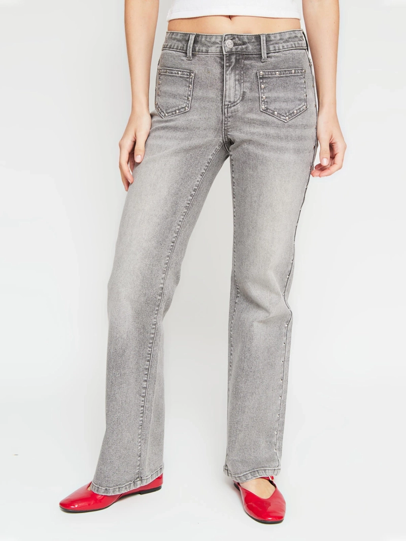 JEANS MUJER INDEX ALGODÓN TACHAS - 2