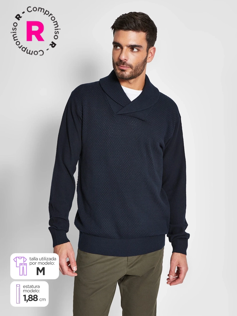 SWEATER HOMBRE KENNETH STEVENS ALGODÓN  - 1