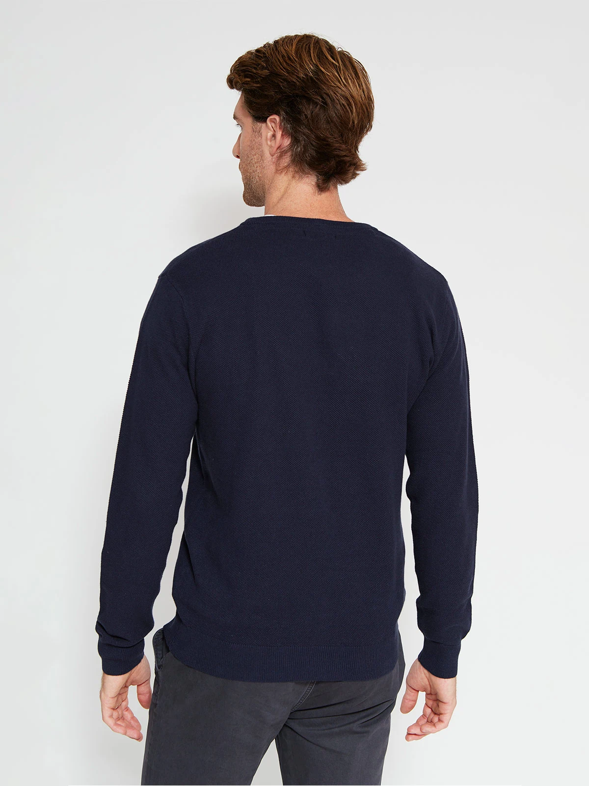 SWEATER HOMBRE REGATTA ALGODÓN CUELLO REDONDO BÁSICO - 2