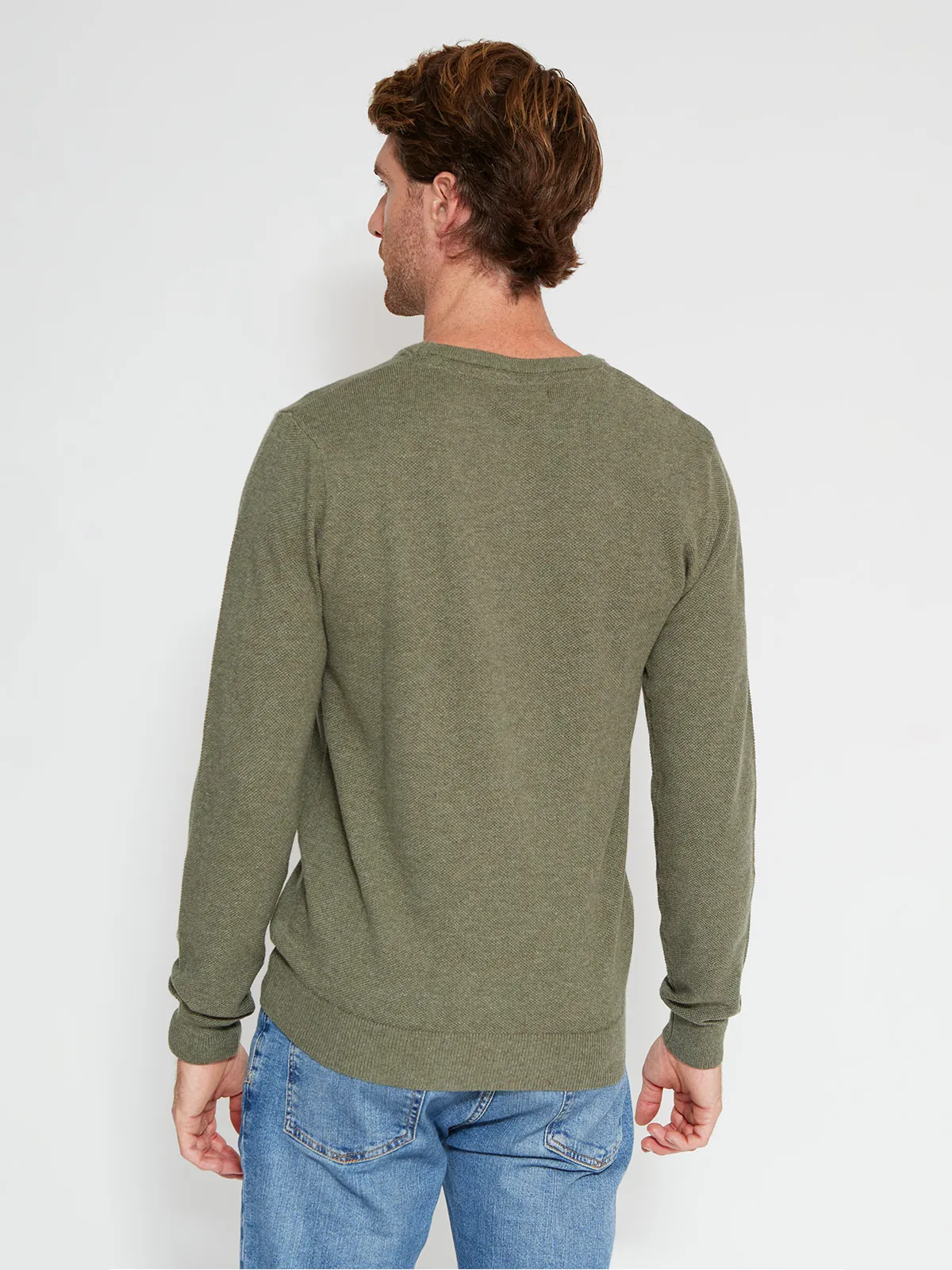 SWEATER HOMBRE REGATTA ALGODÓN CUELLO REDONDO BÁSICO - 2