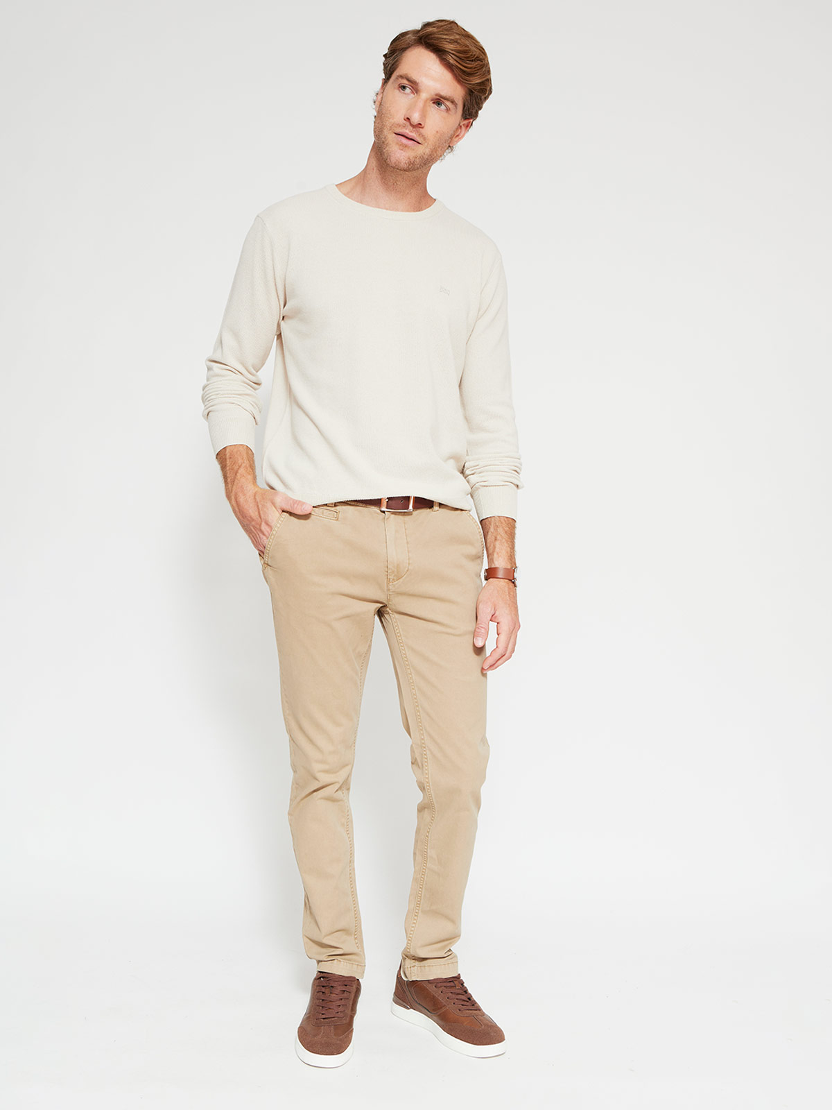 SWEATER HOMBRE REGATTA ALGODÓN CUELLO REDONDO BÁSICO - 4