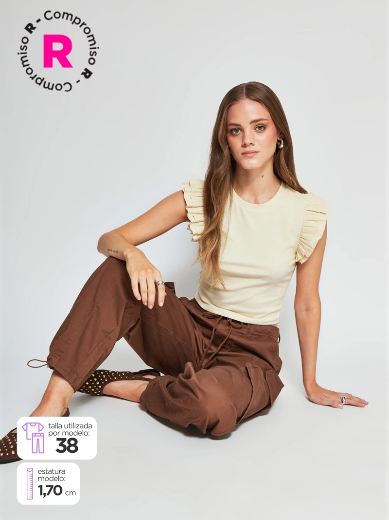 INDEX PANTALÓN MUJER INDEX ALGODÓN CARGO