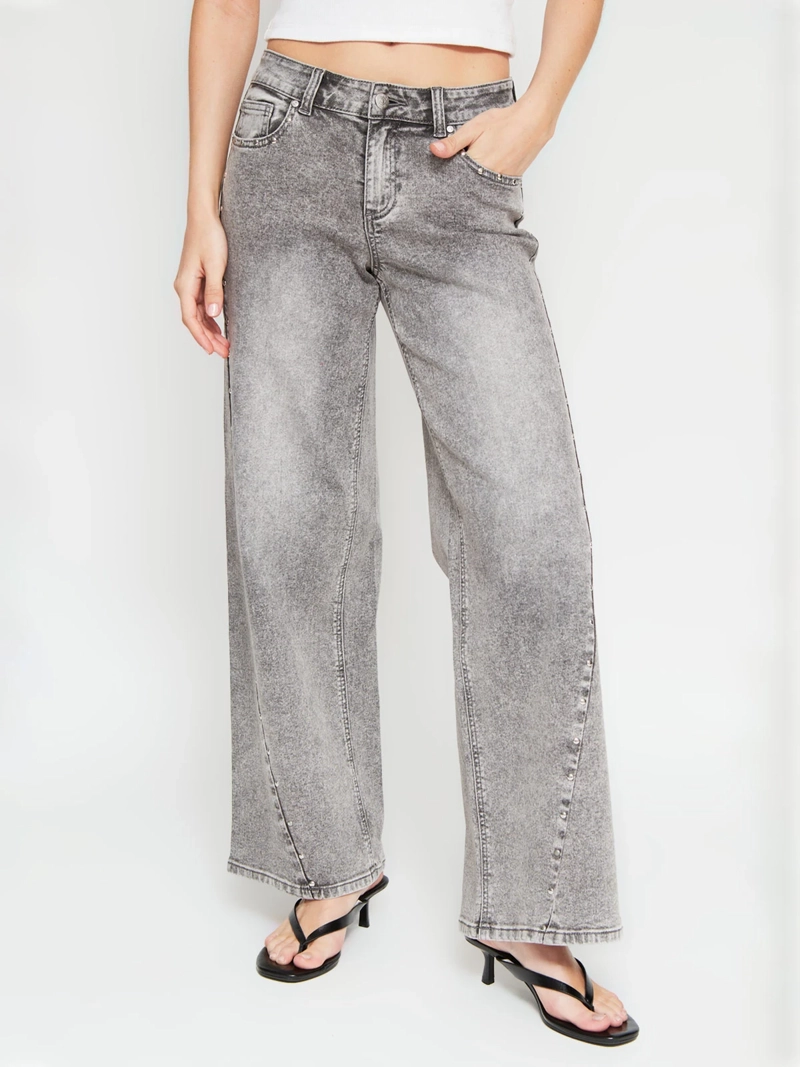 JEANS MUJER INDEX ALGODÓN TACHAS - 2