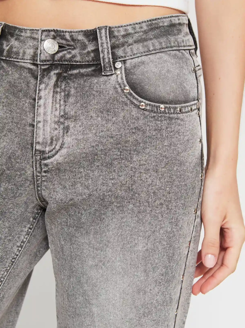 JEANS MUJER INDEX ALGODÓN TACHAS - 4