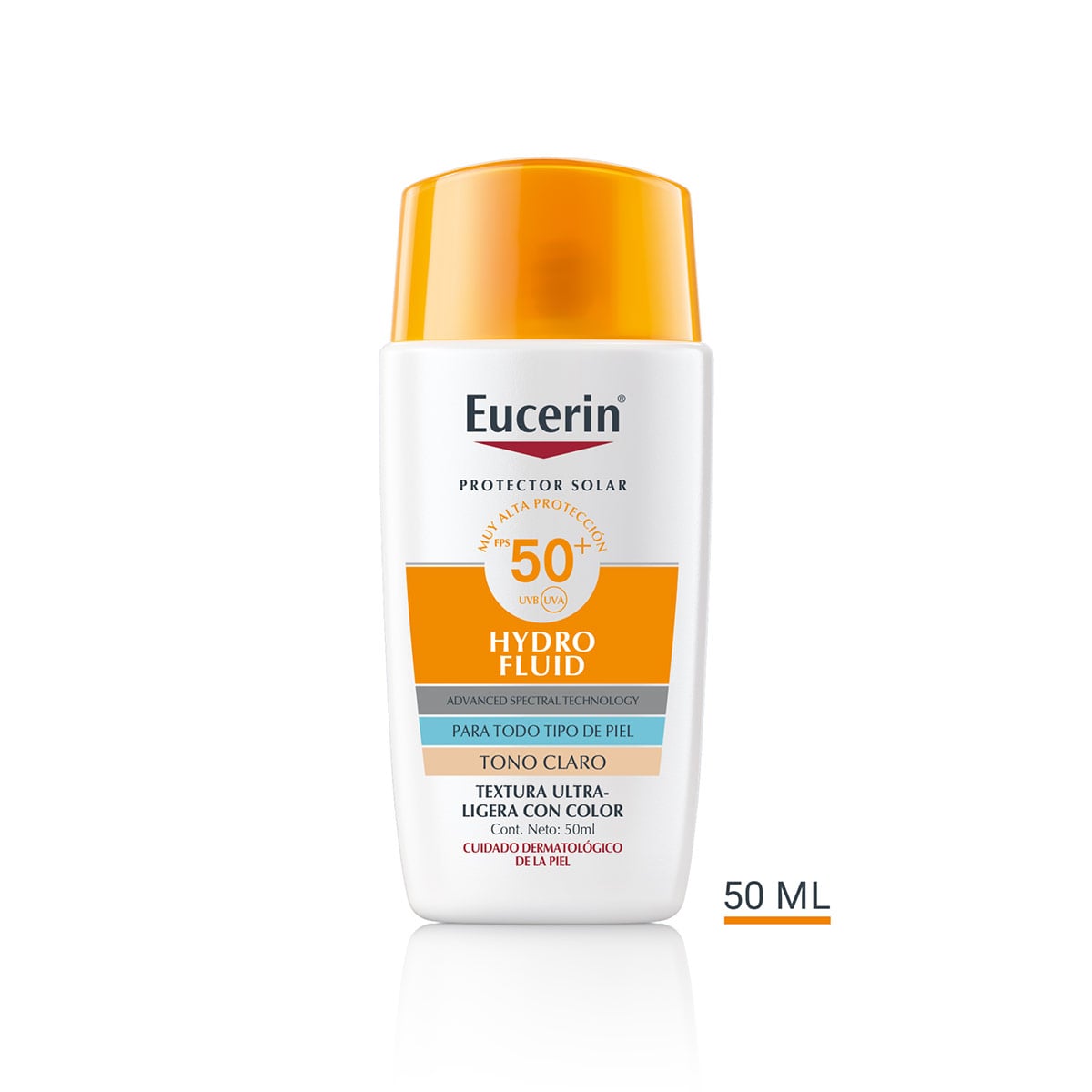 PROTECTOR SOLAR PARA EL ROSTRO EUCERIN SUN PROTECTOR SOLAR HYDROFLUID LIGHT FPS50+ 50 ML - 1