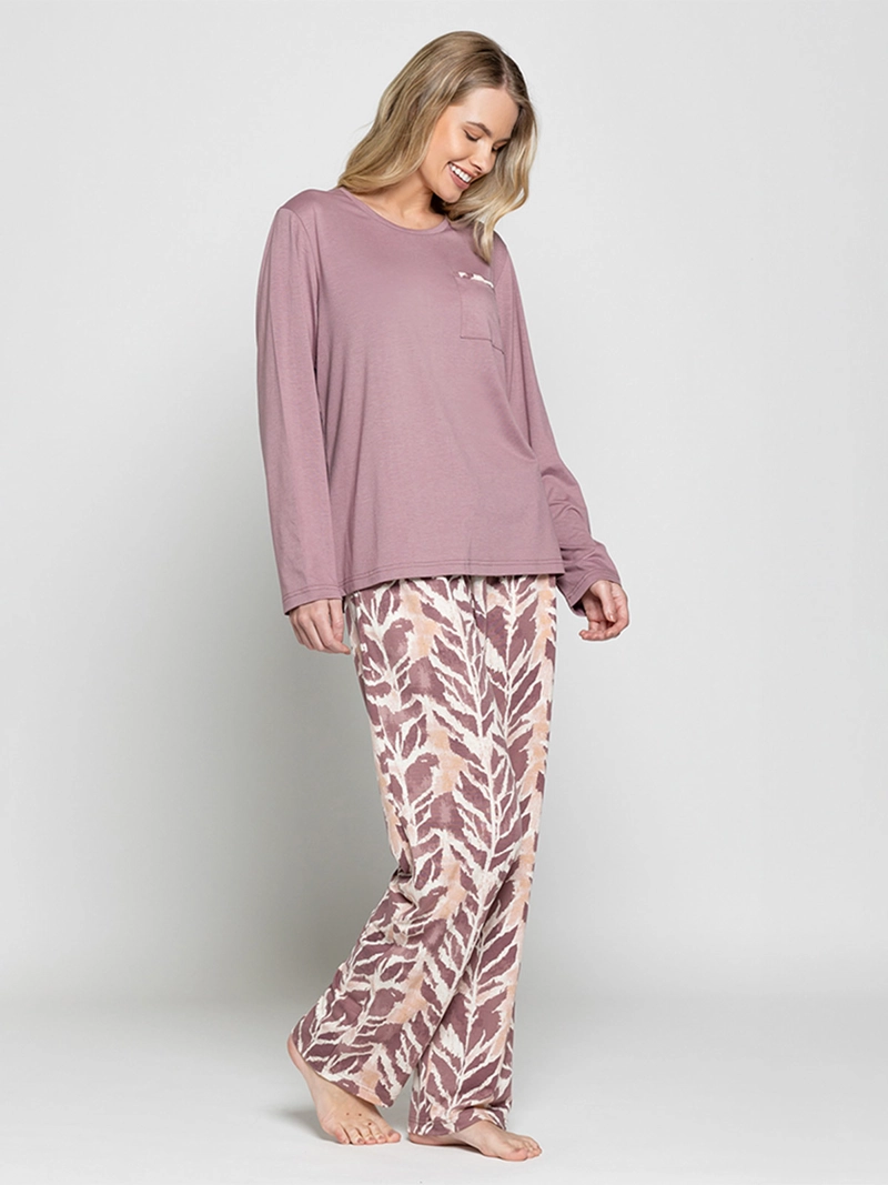 PIJAMA MUJER INTIME LARGO - 3