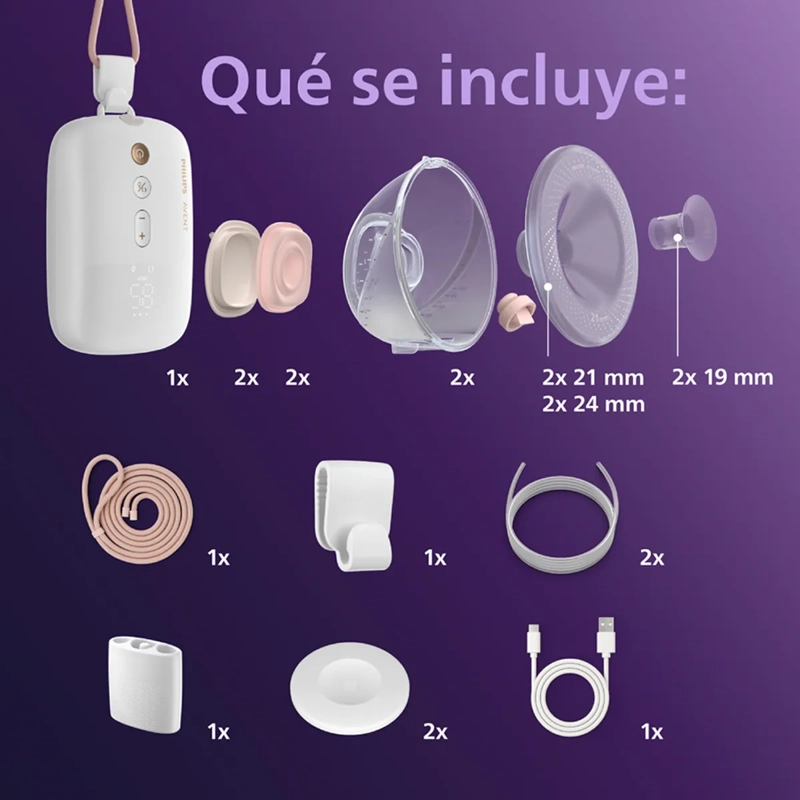 EXTRACTOR DE LECHE ELÉCTRICO MANOS LIBRES AVENT - 2