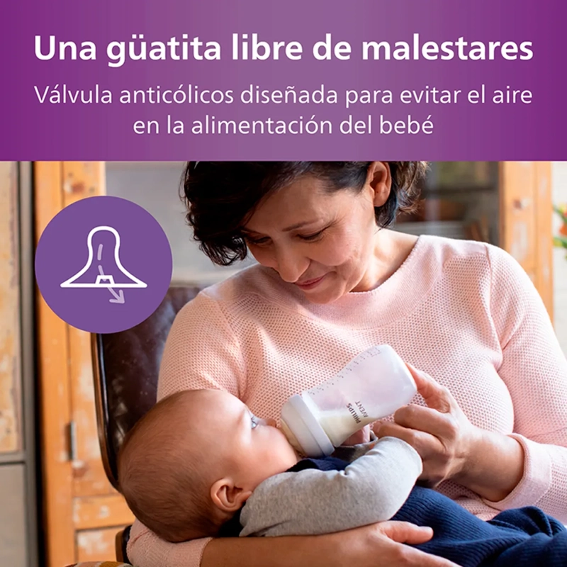 PACK 4 MAMADERAS RECIÉN NACIDO NATURAL RESPONSE AVENT - 4