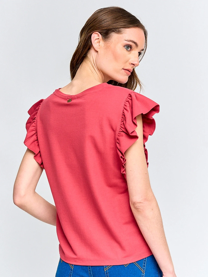 POLERA MUJER REGATTA MANGA CORTA VUELOS - 2