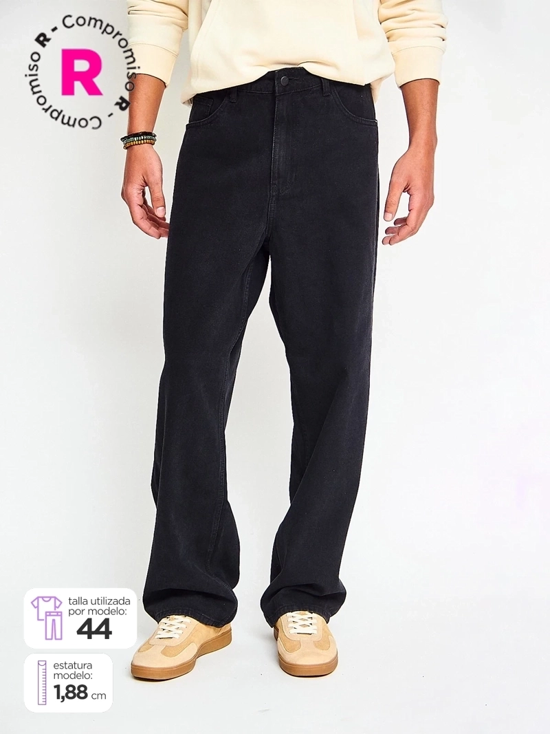 JEANS HOMBRE HALF ALGODÓN BAGGY - 1