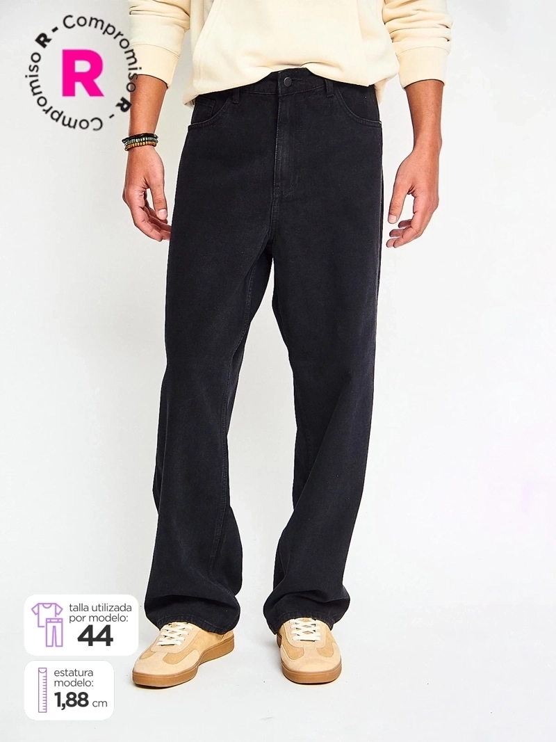 JEANS HOMBRE HALF ALGODÓN BAGGY - 1