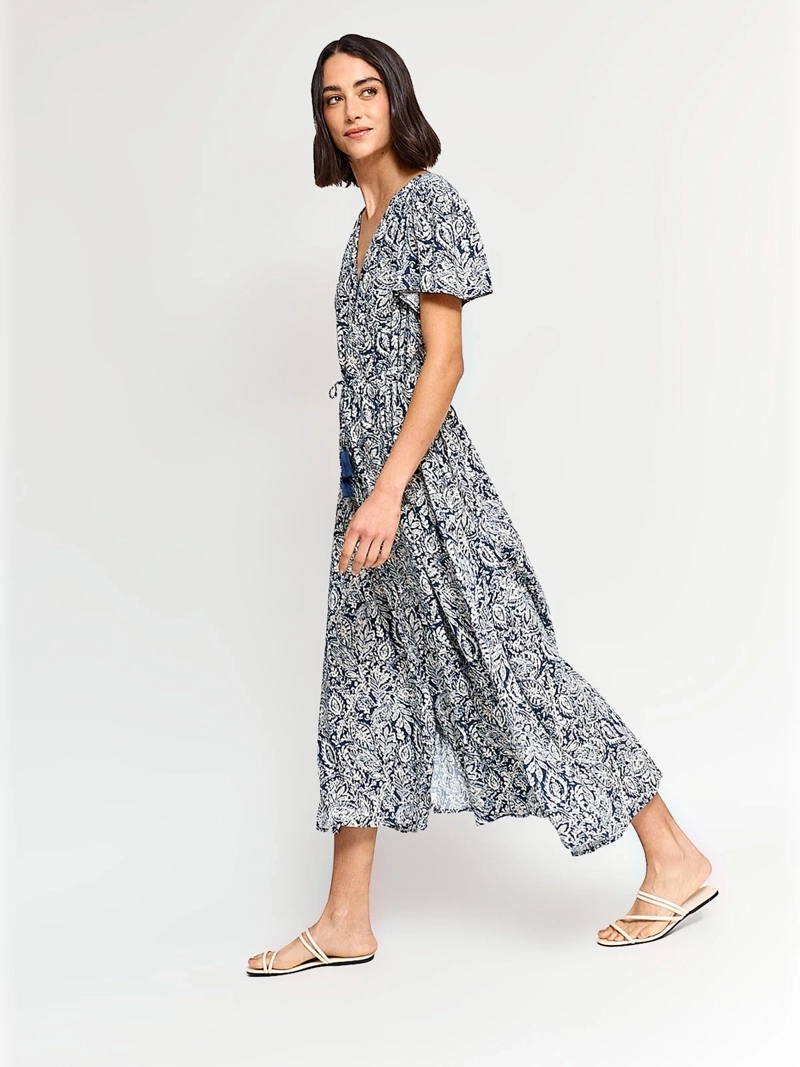 VESTIDO MUJER AZIZ LARGO ESTAMPADO - 2