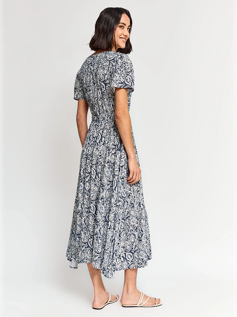 VESTIDO MUJER AZIZ LARGO ESTAMPADO - 3