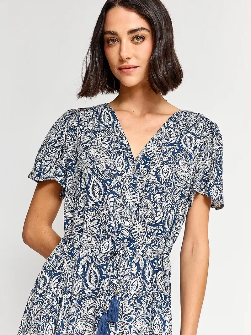 VESTIDO MUJER AZIZ LARGO ESTAMPADO - 4