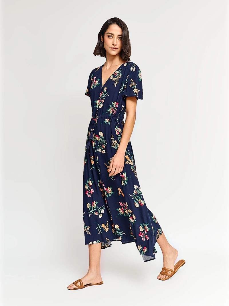 VESTIDO MUJER AZIZ LARGO ESTAMPADO - 2