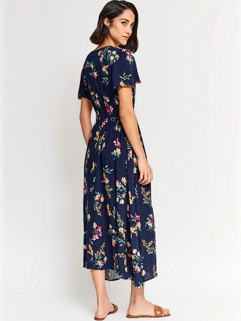 VESTIDO MUJER AZIZ LARGO ESTAMPADO - 3