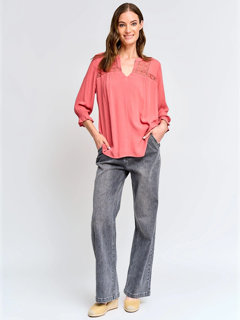 BLUSA MUJER AZIZ MANGA 3/4 - 4