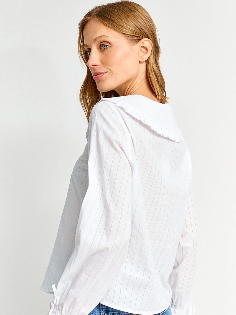 BLUSA MUJER MARQUIS ALGODÓN CUELLO BOBO - 2
