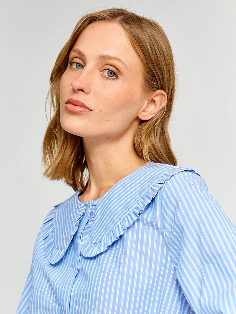 BLUSA MUJER MARQUIS ALGODÓN CUELLO BOBO - 3