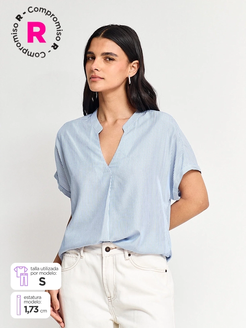 BLUSA MUJER MARQUIS MANGA CORTA