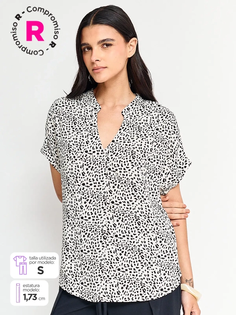 BLUSA MUJER MARQUIS MANGA CORTA - 1