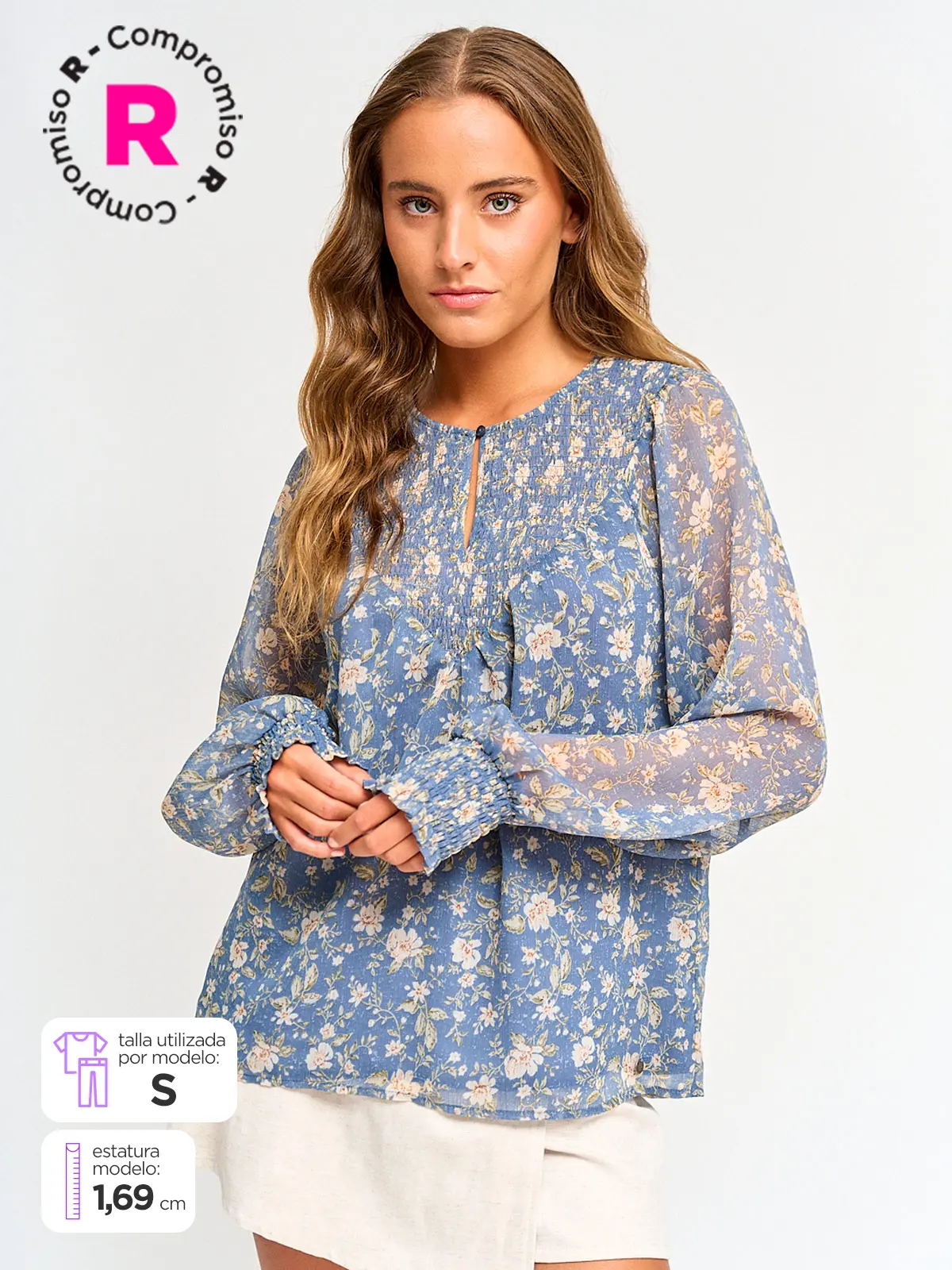 BLUSA MUJER PEPE JEANS FLUIDA - 1