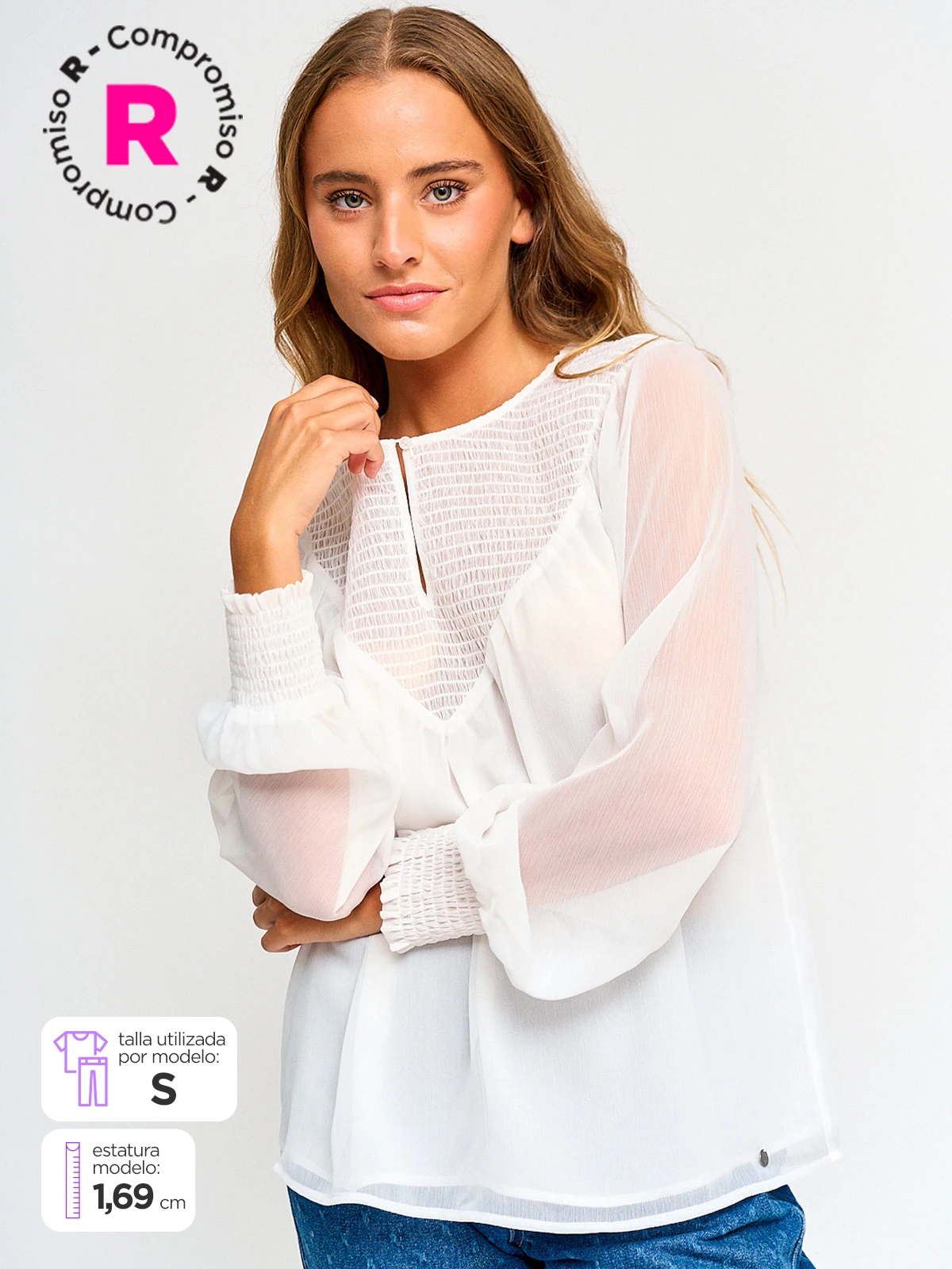 BLUSA MUJER PEPE JEANS FLUIDA - 1