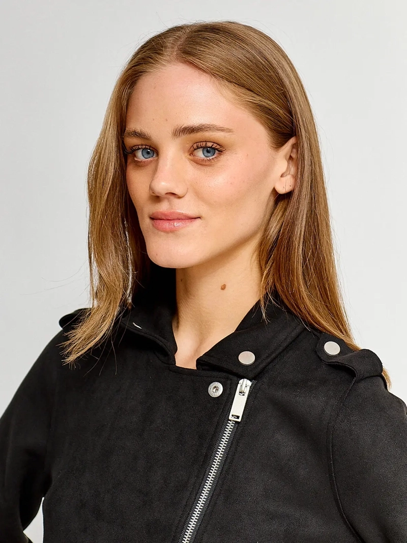 CHAQUETA MUJER INDEX EFECTO PIEL GAMUZA - 3