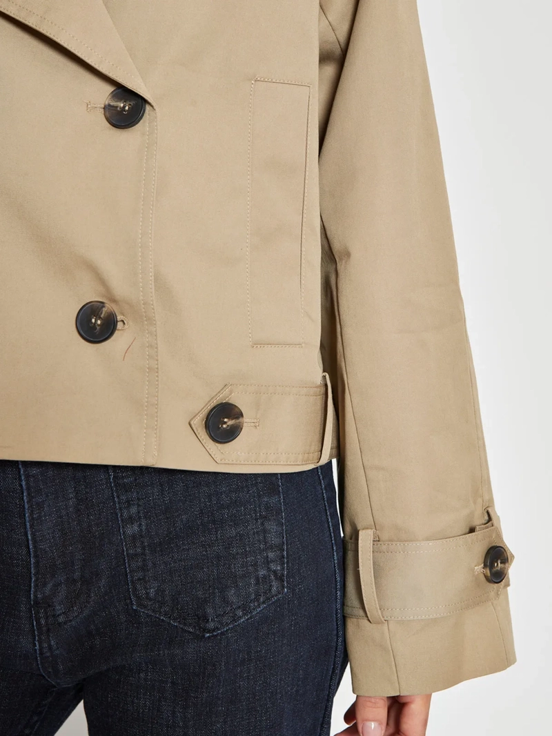 CHAQUETA MUJER INDEX ALGODÓN TRENCH CORTO - 3