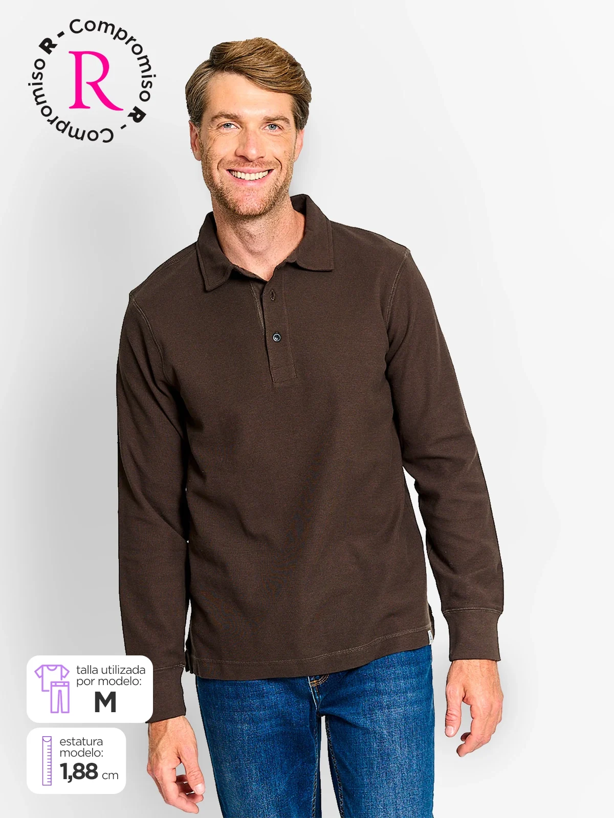 POLERA HOMBRE REGATTA ALGODÓN MANGA LARGA - 1