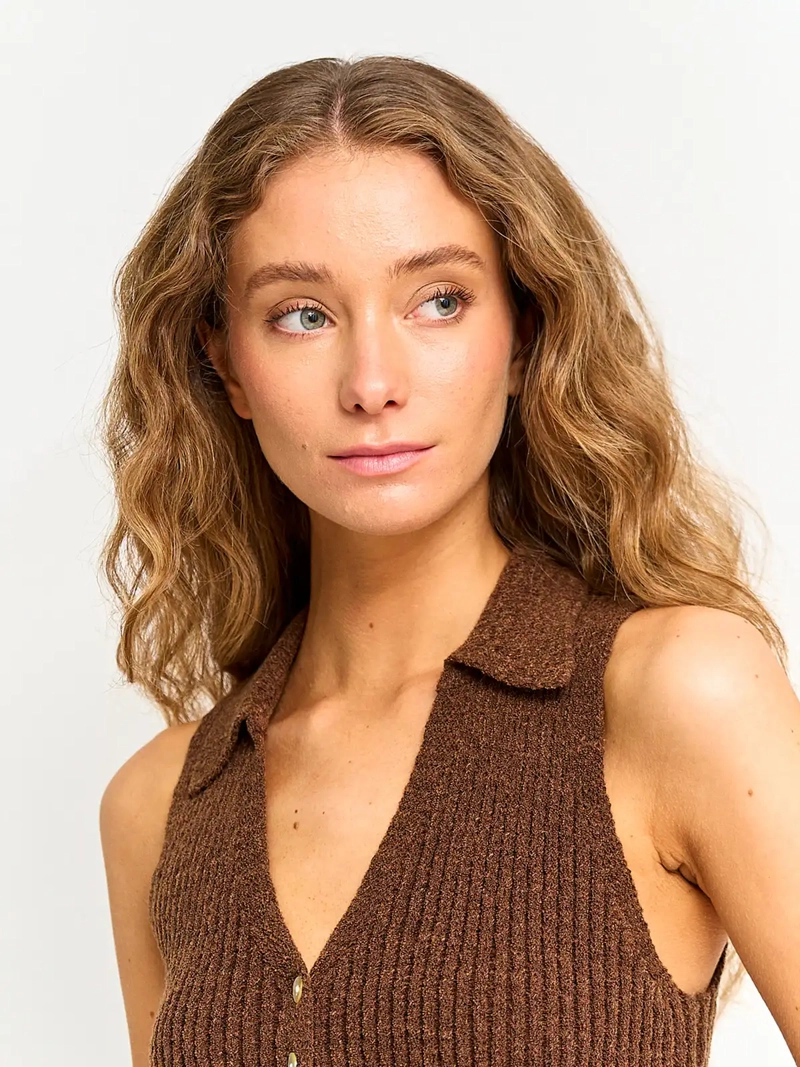 SWEATER MUJER BARBADOS SIN MANGAS - 3