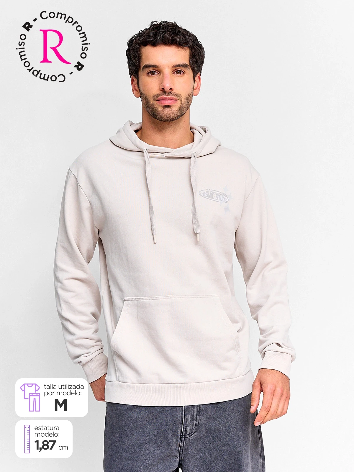 POLERÓN HOMBRE INDEX ALGODÓN HOODIE - 1