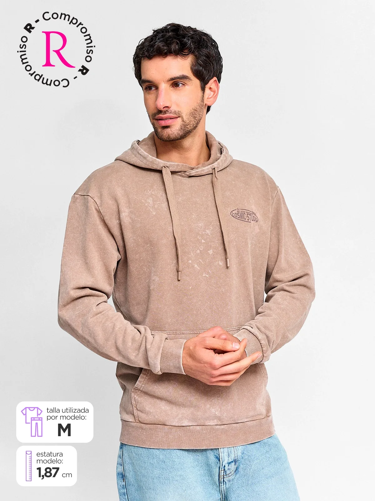 POLERÓN HOMBRE INDEX ALGODÓN HOODIE - 1