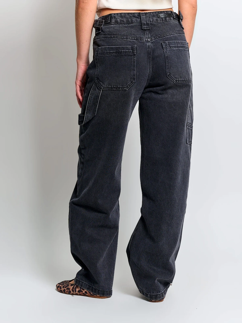 JEANS MUJER INDEX ALGODÓN CARPINTERO BAGGY - 3