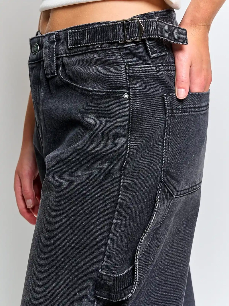 JEANS MUJER INDEX ALGODÓN CARPINTERO BAGGY - 4
