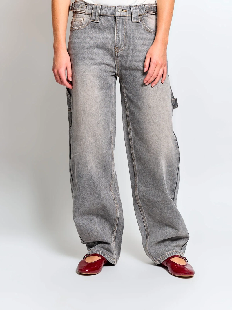 JEANS MUJER INDEX ALGODÓN CARPINTERO BAGGY - 2